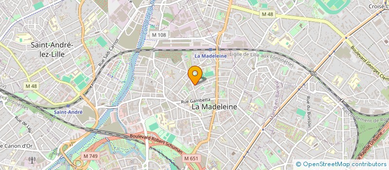 localisation de l'entreprise SCI RHUMATO PASTEUR à LA MADELEINE