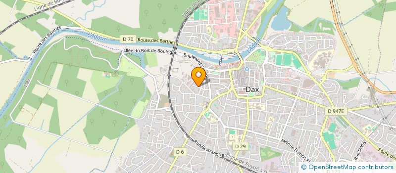 localisation de l'entreprise SCI RHUMATO - PROTHERY- BAMIERE à DAX