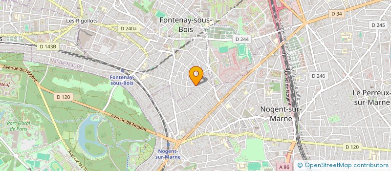 localisation de l'entreprise SCI RHUS 3 à NOGENT-SUR-MARNE