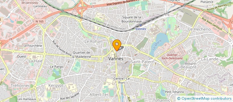 localisation de l'entreprise SCI RHUYS 6 à VANNES