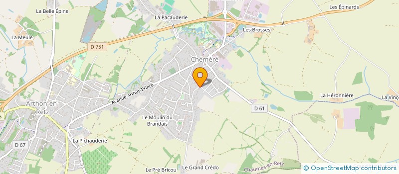 localisation de l'entreprise SCI RIALLAN ELINEAU  CHAUMES-EN-RETZ