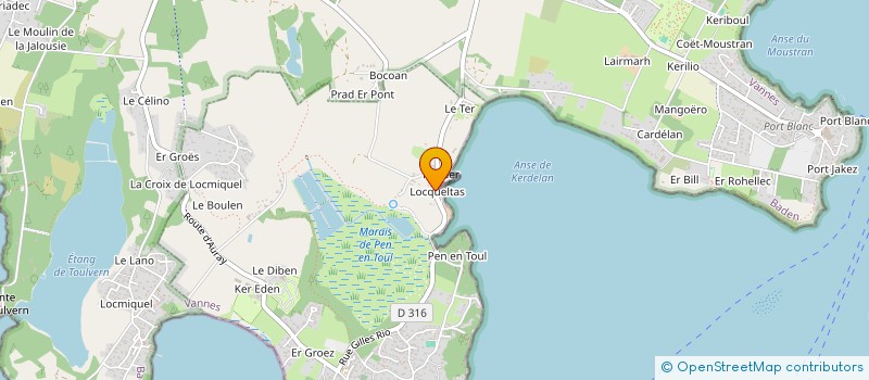 localisation de l'entreprise SCI RIAN  LARMOR-BADEN