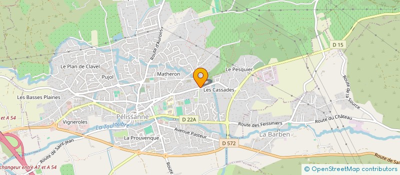 localisation de l'entreprise SCI RIAU  PELISSANNE