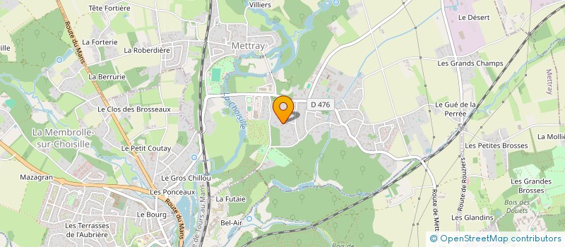 localisation de l'entreprise SCI RIAUTET  METTRAY