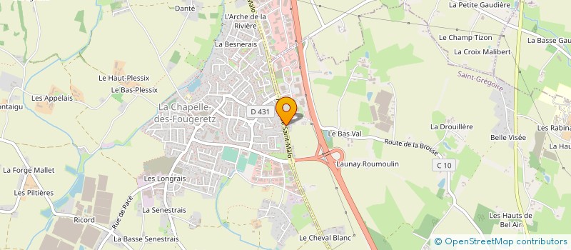 localisation de l'entreprise SCI RIAUX  SAINT-GREGOIRE