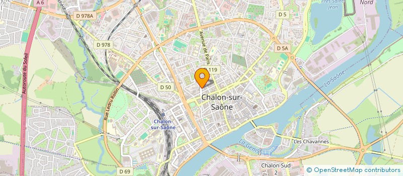 localisation de l'entreprise SCI RIBA à CHALON-SUR-SAONE