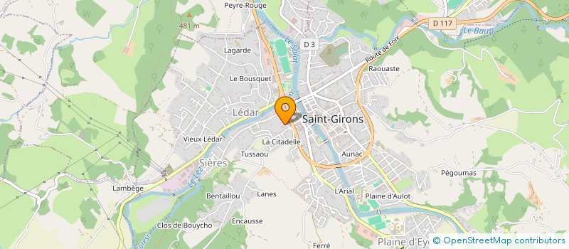 localisation de l'entreprise SCI RIBA à SAINT-GIRONS
