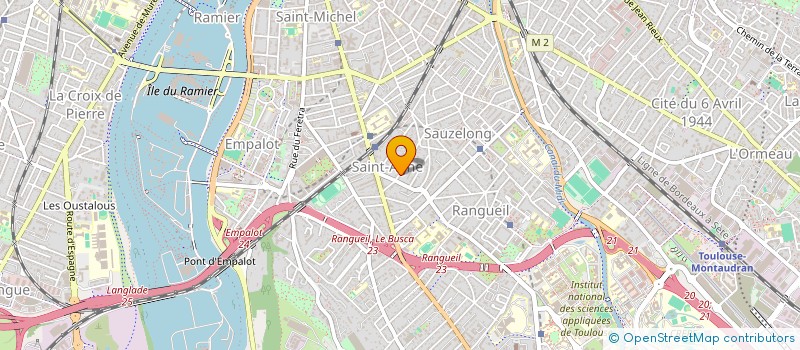 localisation de l'entreprise SCI RIBA D'ORB à TOULOUSE
