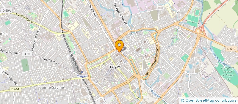 localisation de l'entreprise SCI RIBA-TUBA à TROYES