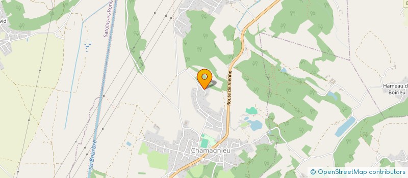 localisation de l'entreprise SCI RIBAS  CHAMAGNIEU