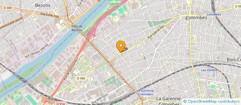 localisation de l'entreprise SCI RIBAS à COLOMBES