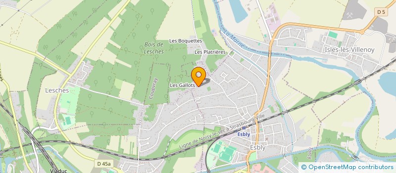 localisation de l'entreprise SCI RIBAUD FRERES CHAMPIGNY à ESBLY