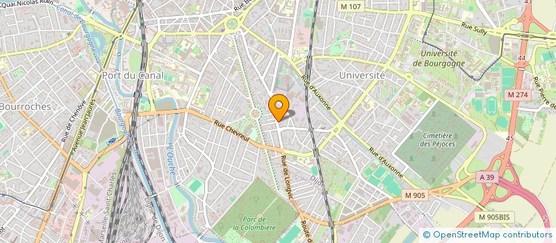 localisation de l'entreprise SCI RIBAUDE à DIJON