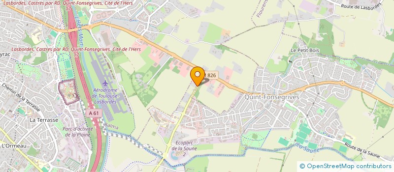 localisation de l'entreprise SCI RIBAUTE 2007  QUINT-FONSEGRIVES