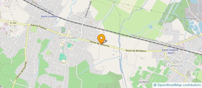 localisation de l'entreprise SCI RIBBENS  SAINT-LOUBES