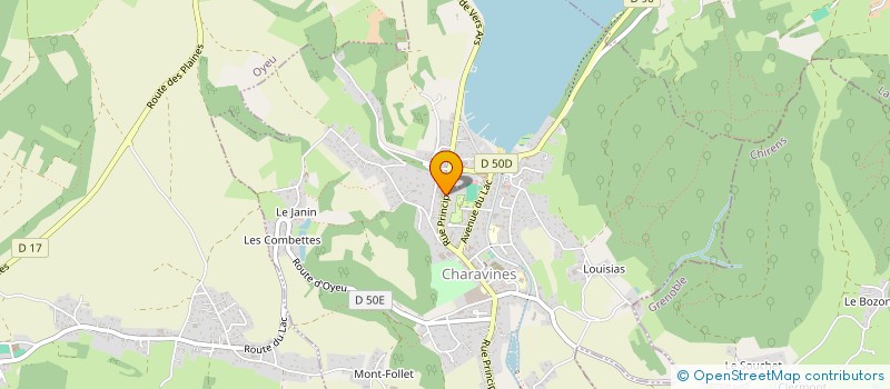 localisation de l'entreprise SCI RIBEAUD  CHARAVINES