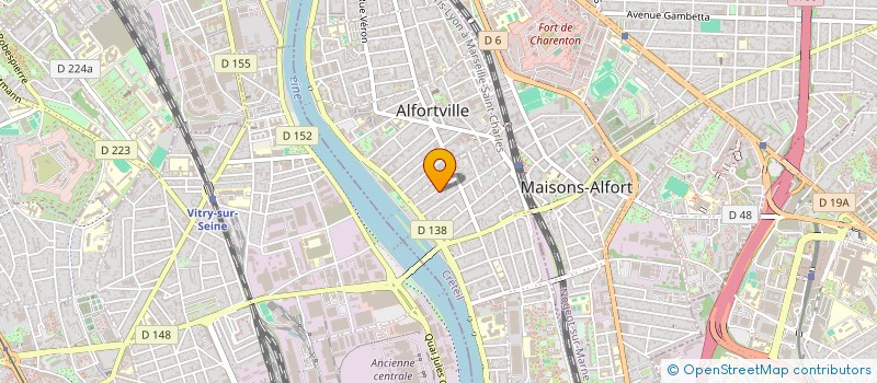 localisation de l'entreprise SCI RIBEIRO à ALFORTVILLE