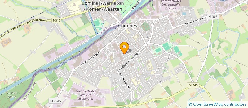 localisation de l'entreprise SCI RIBEIRO  COMINES