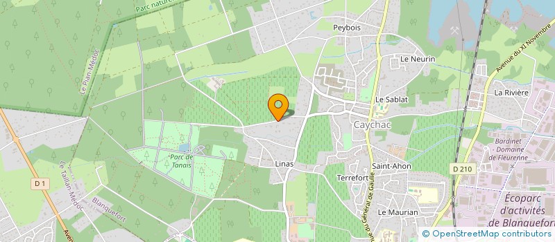 localisation de l'entreprise SCI RIBEIRO à BLANQUEFORT