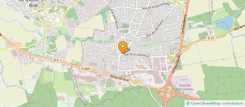 localisation de l'entreprise SCI RIBEIRO SILVESTRE LUCINDA  PONTAULT-COMBAULT