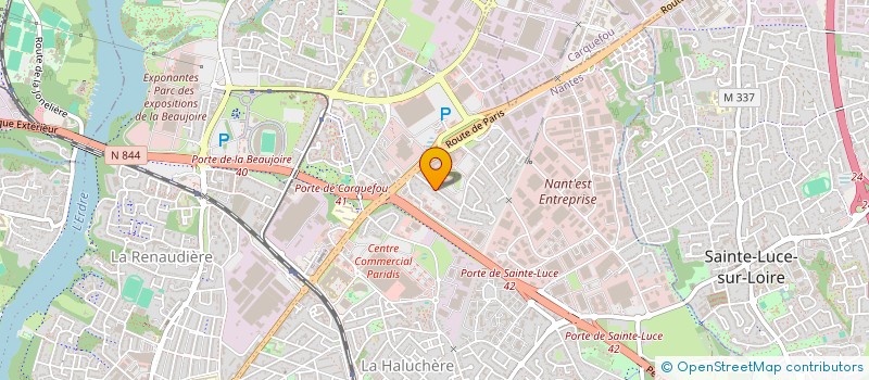 localisation de l'entreprise SCI RIBERA  NANTES