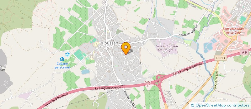 localisation de l'entreprise SCI RIBES  POUSSAN