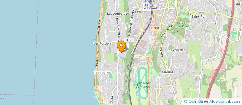 localisation de l'entreprise SCI RIBEYRON  TRESSERVE