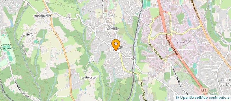 localisation de l'entreprise SCI RIBEYRON  DARDILLY