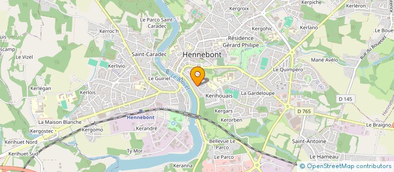 localisation de l'entreprise SCI RIBISCIA FAMILY  HENNEBONT