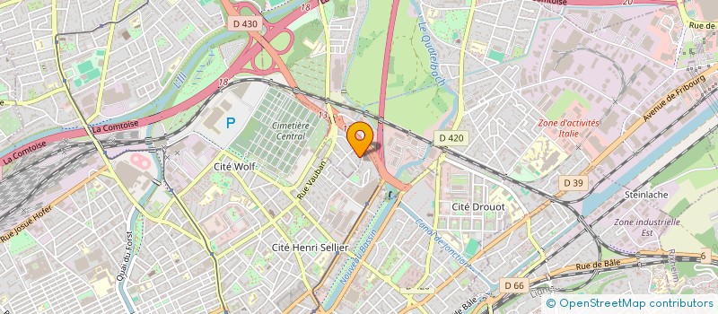 localisation de l'entreprise SCI RIBO  ILLZACH