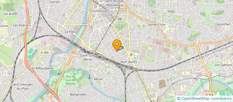 localisation de l'entreprise SCI RIBOT  LE MANS