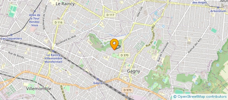 localisation de l'entreprise SCI RIBRO  GAGNY