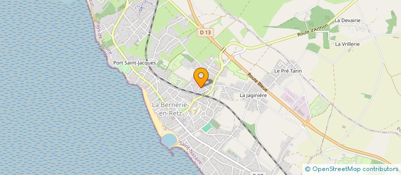 localisation de l'entreprise SCI RIC  LA BERNERIE-EN-RETZ