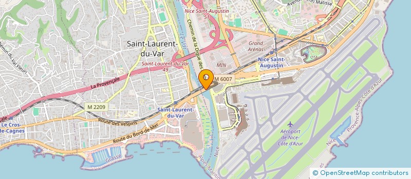 localisation de l'entreprise SCI RIC à NICE