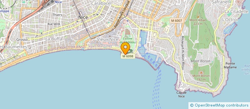 localisation de l'entreprise SCI RIC  NICE