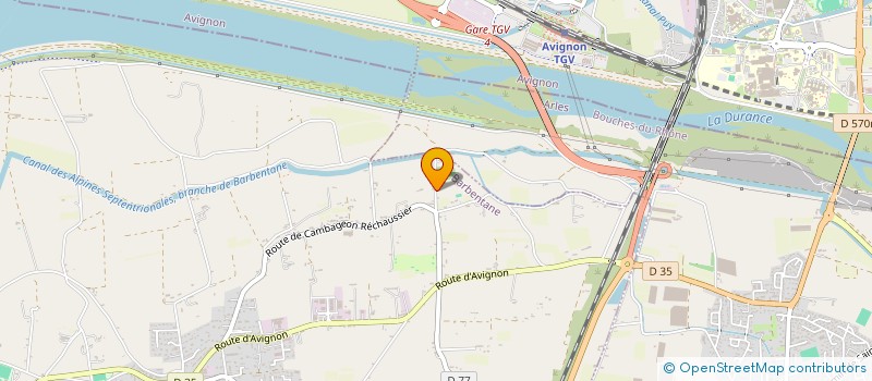 localisation de l'entreprise SCI RIC VAL  BARBENTANE