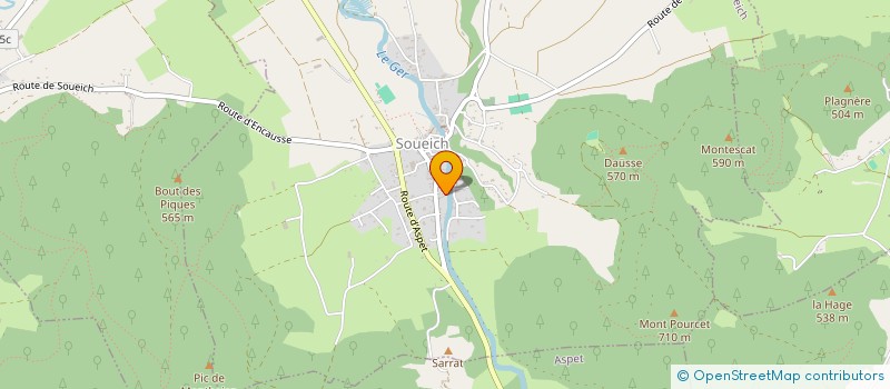 localisation de l'entreprise SCI RICANEOU  MONTASTRUC-DE-SALIES