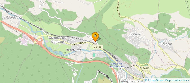 localisation de l'entreprise SCI RICARD à SAVIGNAC-LES-ORMEAUX