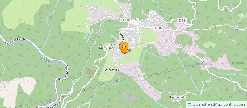 localisation de l'entreprise SCI RICARD  LACROUZETTE