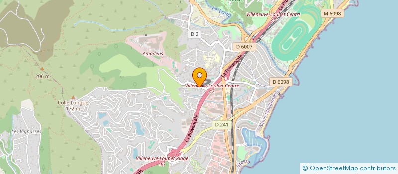 localisation de l'entreprise SCI RICARD à VILLENEUVE-LOUBET