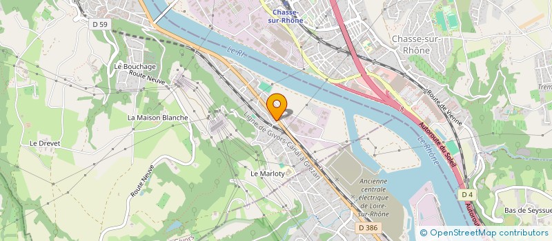 localisation de l'entreprise SCI RICCARDO  GIVORS