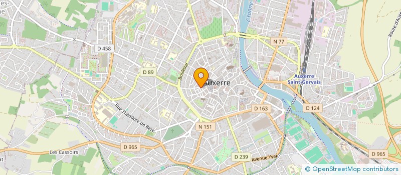 localisation de l'entreprise SCI RICEMER à AUXERRE