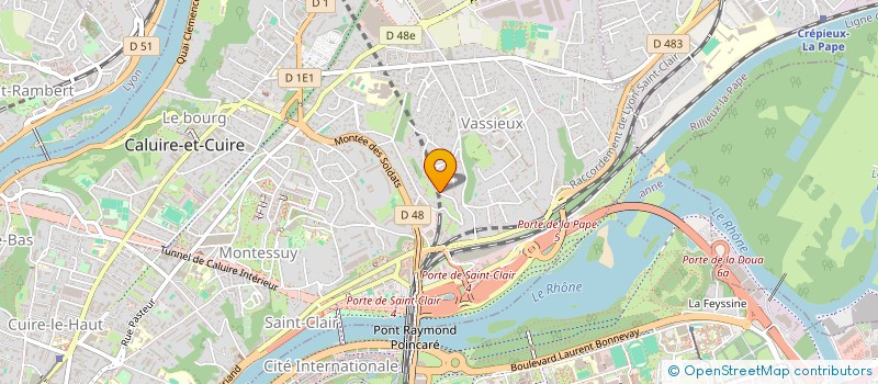 localisation de l'entreprise SCI RICEY  CALUIRE-ET-CUIRE