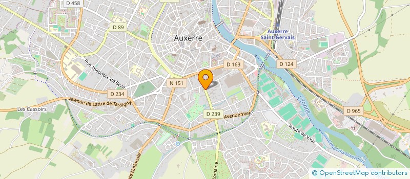 localisation de l'entreprise SCI RICHARD à AUXERRE