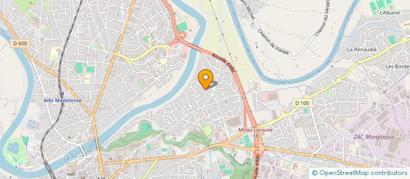 localisation de l'entreprise SCI RICHARD à ALBI