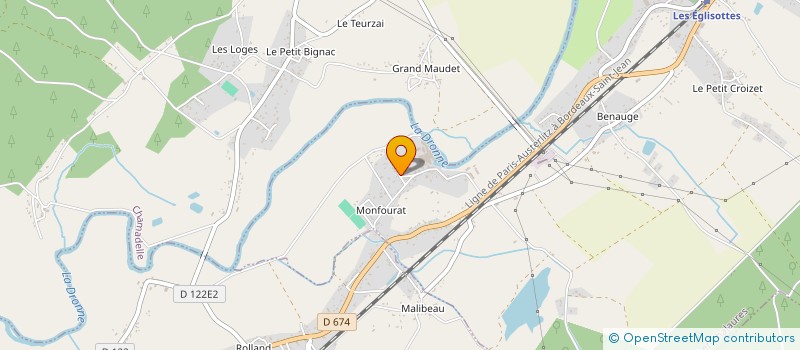 localisation de l'entreprise SCI RICHARD DOUSSAIN IMMOBILIER  LES EGLISOTTES-ET-CHALAURES