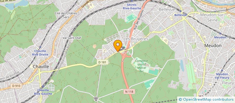 localisation de l'entreprise SCI RICHARD VAILLANT à SEVRES