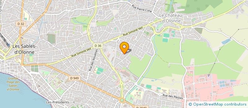 localisation de l'entreprise SCI RICHARLINE à LES SABLES D'OLONNE