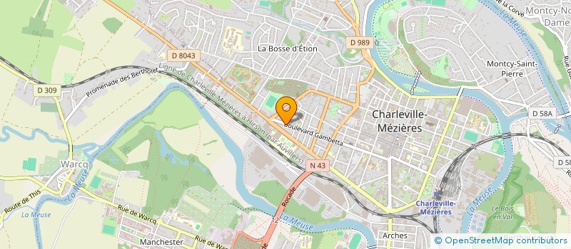 localisation de l'entreprise SCI RICHARLINE à CHARLEVILLE-MEZIERES