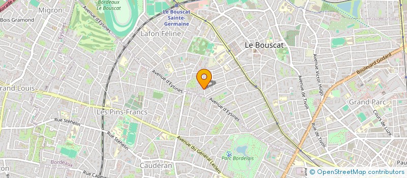 localisation de l'entreprise SCI RICHELIEU MEDICAL  LE BOUSCAT